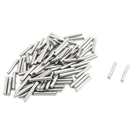 sourcingmap 100 Pcs 2mm X 13mm Metal Parallel Dowel Pins Fasten Elements Silver Tone