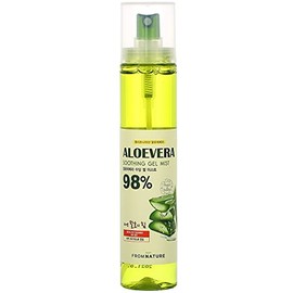 [FROMNATURE] Aloe Vera 98% "Moisture Soothing Gel Mist" - 4 fl oz. (120 ml) [Parebens libre/benzofenona/libre de aceite animal/libre de aceite mineral]