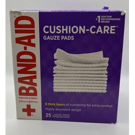 Johnson & Johnson Red Cross Gauze Pads 4x4 in - 25 ct, Pack of 2