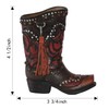 Eagrafts Rustic Decorative Western Cowboy Boot Pencil Pen Holder Vase