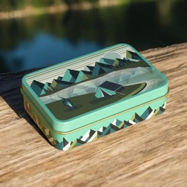 TINIT Camping Tin Survival Box Gift Metal Mens Dad Fathers Day Grandad Present Stocking Filler