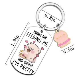 XzmaaoX Anniversary Keychain Gifts For Wife Girlfriend Christmas Gifts For Wife Her Cute Pig Keychain Best Wife Presents Funny Wife Gifts For Birthday Valentines Day Gifts Ideas