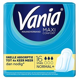 Vania Maxi Confort Normal Plus Damenbinden, 2 Pack mit je 16 Stück