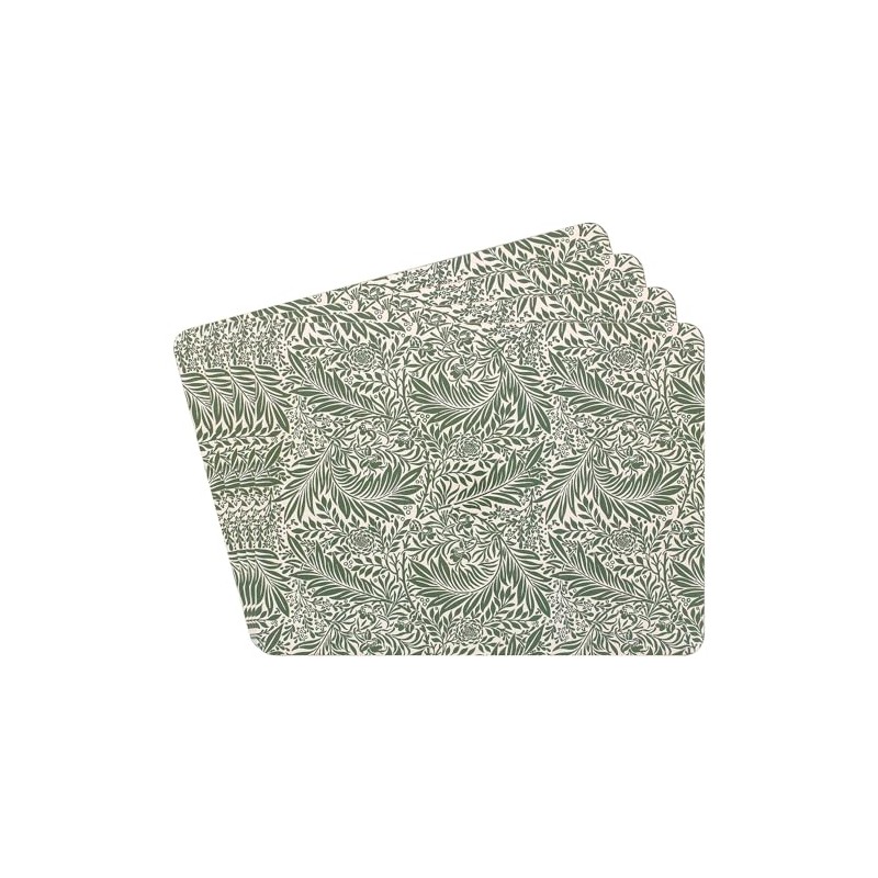 Set of 4 Place Mats - William Morris' Larkspur Design