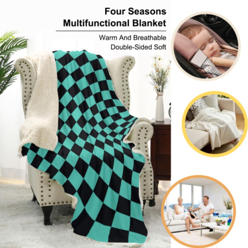 Ultra Soft Anime Throw Blanket All Seasons Lightweight Microfiber Blankets