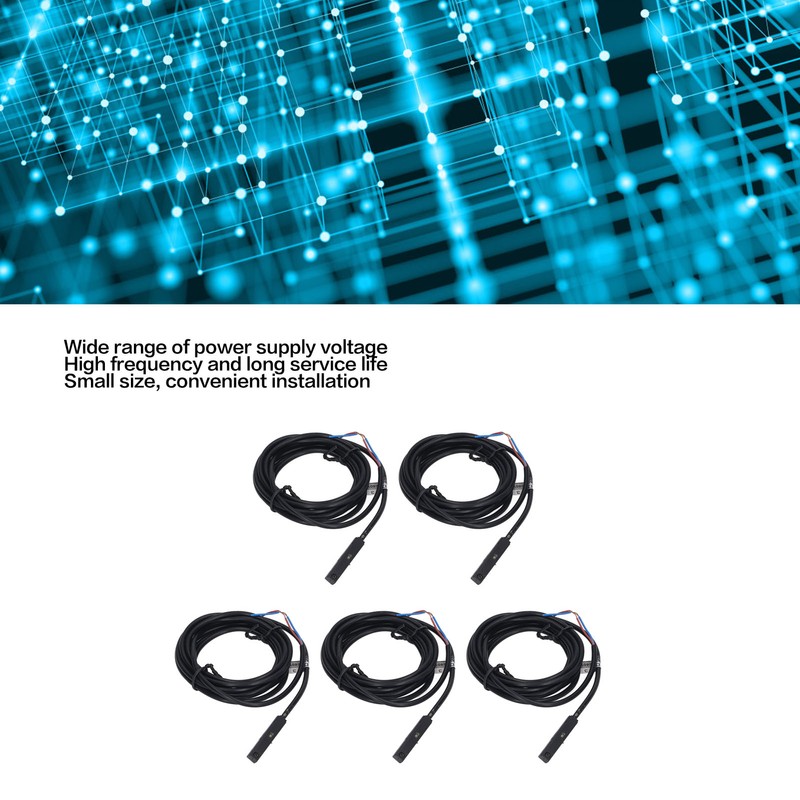 5Pcs Magnetic Proximity Sensor High Frequency Approach Sensor 2 Wire
