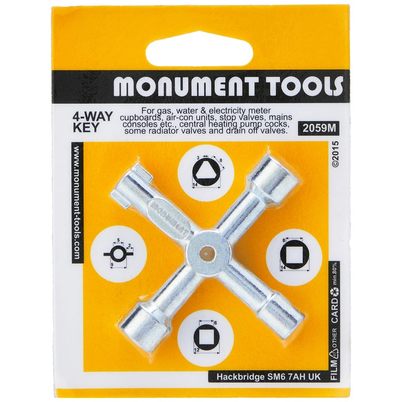 Monument 2059m Multi Purpose Four Way Key