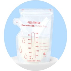 Breast Milk Freezer Packs, Breast Milk Bags, 5.1 fl oz (150 ml) Breast Milk Bags, BPA Free Breast Milk Bags, Sterile and Easy to Freeze, Double Zipper, Standing, Sealed Leak Proof Bags, 150ml