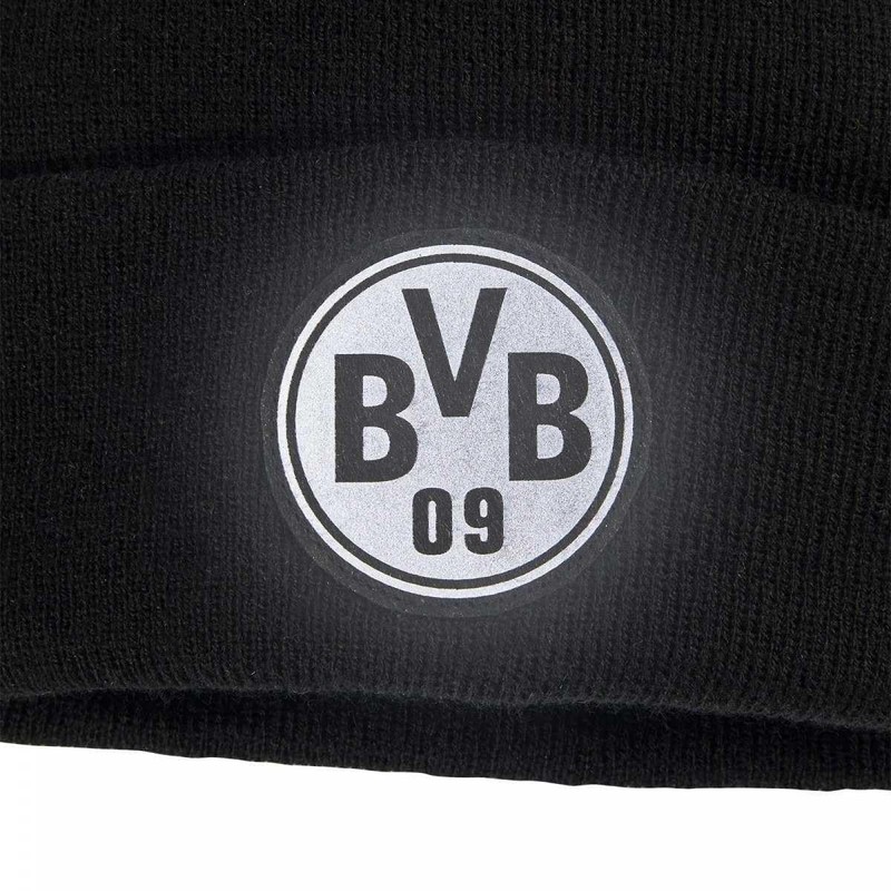 Borussia Dortmund Logo Beanie – Reflective – for Children Black