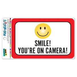 Smile You're On Camera MAG-NEATO'S(TM) Vinyl Magnet Sign
