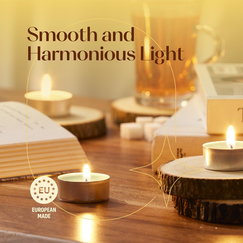 Ivory Scented Tealight Candles - Pack of 12 Scented Tea
