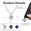 SILBERTALE Moissanite Necklace for Women - 925 Sterling Silver D