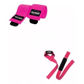 Techno Vendas Rodilla Gym Crossfit + Straps Lifting Correas