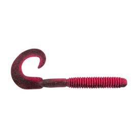 PowerBait MaxScent Lunch Worm Red Shad Green Glitter 6in
