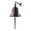 Solid Brass Wall Mounted Ship Hanging Antique Brass Bell for
