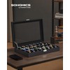 SONGMICS Watch Box, 24-Slot Watch Case, Lockable Watch Storage Box
