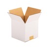 Wisaiboxl 4x4x4 inch White Shipping Boxes, Corrugated Cardboard Small Boxes