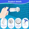 2 Pack 1.5" Threaded Pool Plugs with T-Wrench, Pool Jet