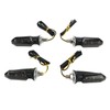 4Pcs Motorcycle LED Turn Signal Lights Mini Front Rear Indicator