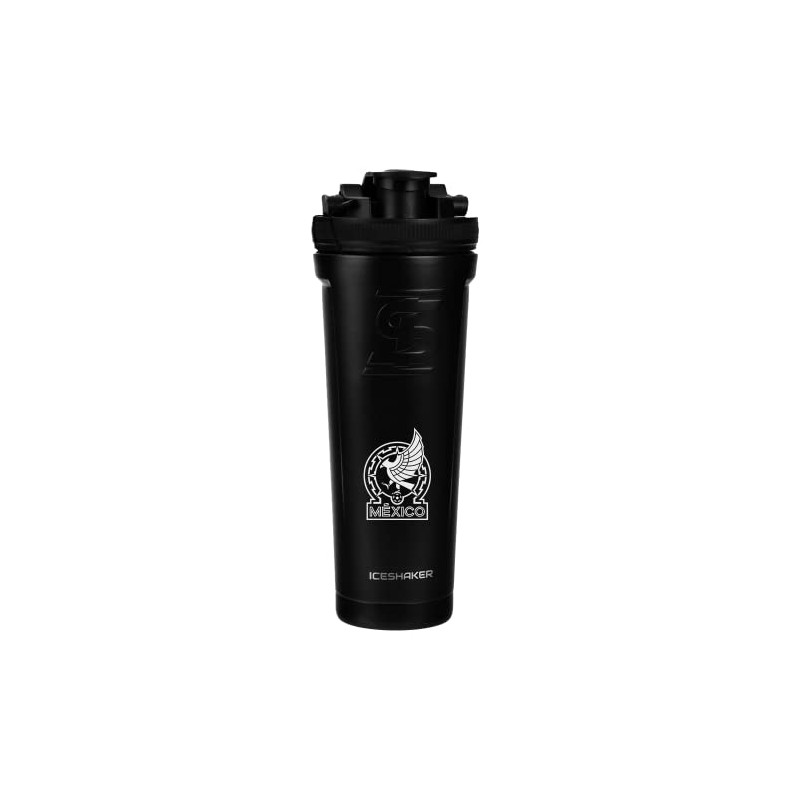 TERMO ICE SHAKER SELECCION MEXICANA (36 onzas/ 1 Litro, NEGRO)