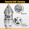 1/2 NPT, 40 L/min Sewer Jetter Rotating Nozzle - Stainless