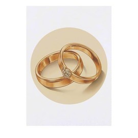 'Wedding Rings' Temporary Tattoo - Water Resistant, Skin-Safe, Non-Toxic Transfer (TO00083805)