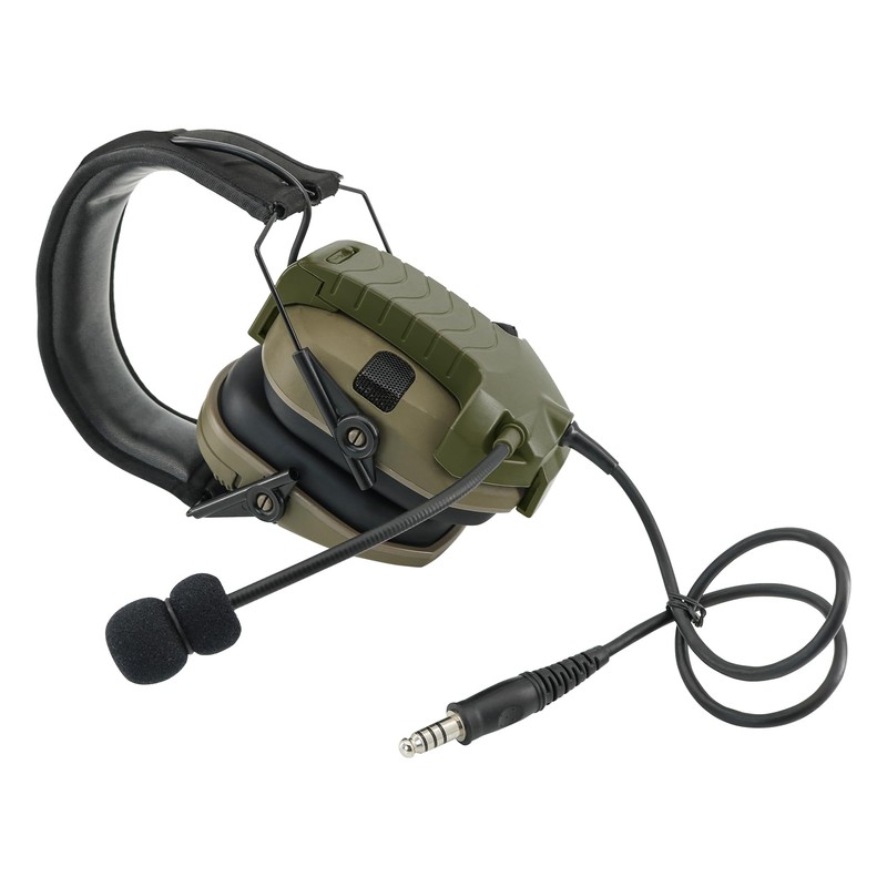 TSVISIONCORE Microphone & PTT for Walkerrazor Noise Cancelling Headphone Airsoft