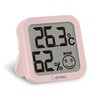 dretec Digital Thermometer/Hygrometer, Hygrometer, Large Screen, Compact, Pink