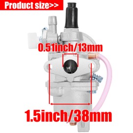 YOFMOO Carburetor for 43cc 47cc 49cc 2-stroke Mini Moto ATV Quad Scooter Go Kart Moped Chopper Brush Cutter Pocket Pit Dirt Super Rocket Bike G-Scooter X1 X2 X6 X8 TaoTao Lifan Sunl Carb