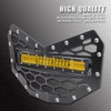 Chelhead Black Steel Grille with 11 INCH Yellow Slim Led