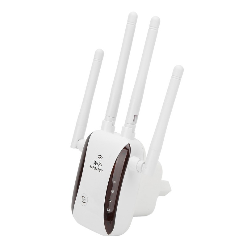 WiFi Range Extender 300Mbps 4 Antennas Wireless Signal Repeater Amplifier