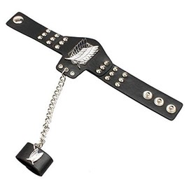 Attack on Titan Bracelet + Necklace + Basement Key, 3 Piece Set, Cosplay Accessories, Scout Corps, Freedom Wings