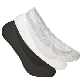 Zeltauto 6 Pairs No Show Socks Women Low Cut Socks for Flat Shoes, Made of Premium Bamboo Cotton with Non-Slip Heel