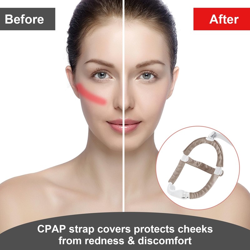 4 Pack Satin CPAP Strap Covers Soft, CPAP Hair Protector