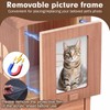 Cat Urn for Ashes with House-Shaped Design & Magnetic Photo