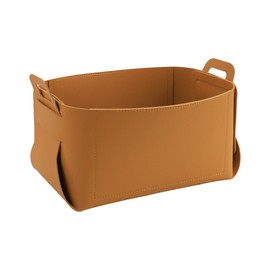 KINIVA Gift Baskets for Present-Valet Tray Organizer - Leather Dresser Organizer Box for Men and Women - Jewelry Accessories Catchall Vanity Tray for Table Desk Top (Yellow)