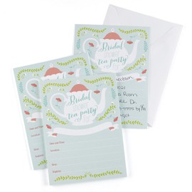 Hortense B. Hewitt 25-Count Bridal Shower Invitations, Tea Time