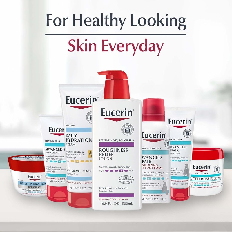 Eucerin Roughness Relief Body Lotion for Extremely Dry, Rough Skin,