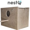 Budgie Nest with Shavings for the Bed, Wooden Bird House