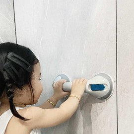 Shower Handles for Elderly Suction,Handicap Safety Bathroom Bathtubs Toilet,Grab Bar for Bathtub And Showers Handle,1 Pack 11.78 Inch 166.8 Lbs Wall Shower Grab Bars for Seniors,Hand Rails Suction Cup