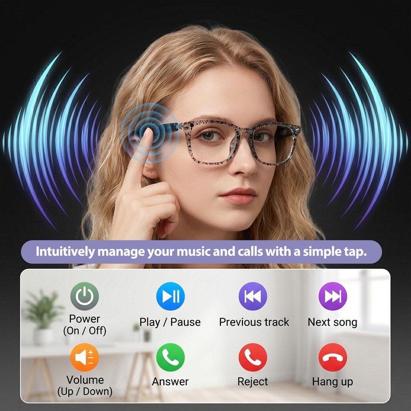 Fecoul AI Smart Translation Glasses