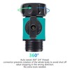 ECOESPTI Garden Hose Shut Off Valve, 4pcs Hose Valve Shut