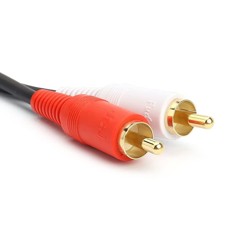 JSJ RCA Female to 2 RCA Male Y-Cable Stereo Audio