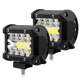WinPower Work Light 12 W Light Bar Fog Light Offroad Spot Flood Light White Waterproof for Car Tractor Trailer Truck Van etc. Pack of 2
