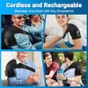 Cordless Shoulder Heating Pad with Massager, Portable Shoulder Massager Wrap