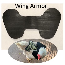 Hen Saver Hen Apron/Saddle, One Strap w/Removable Shoulder Protector – Durable Premium Protection, Hand-Sewn, 100% Cotton, 3 Layers Thick, Protection for Feather Loss & Injuries - Brown, Large