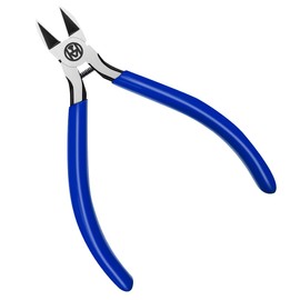 Enmane Wire Cutters Heavy Duty Snips Flush Cut Side Cutters Pliers Metal Cutting Tool for Trimming Metal Wires, Zip Ties, Cables, Circuit Boards, & DIY Projects （5 inch）
