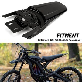 XINGWU Rear Fender Sur ron Back Fender Mud Guard Protector for Surron Light Bee X Segway X160/X260 Ebike Electric Bike Dirt Bike Part Black