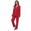 HEARTNICE Womens Pajama Set, Soft Long Sleeve Pajamas & Long