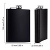 MARZSEFLO Set Licorera De 8 Oz,ánfora Rocker Acero Inoxidable